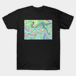 Pastel Melting Swirl Colorful Tie Dye T-Shirt